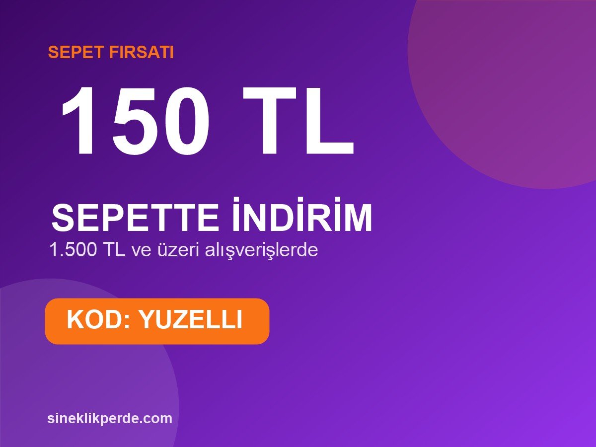 Sepette 150₺ İndirim